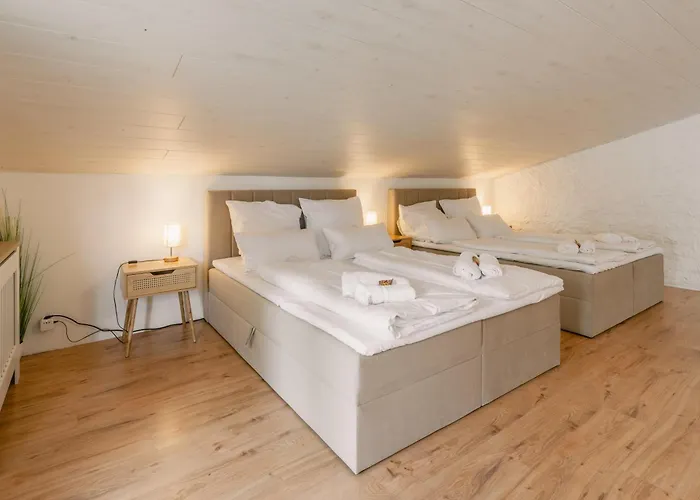 Exklusive Grosse Fuer 7 Personen, Parkplatz, Balkon, 3 Schlafzimmer *